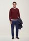 Pantaloni chino blu in puro cotone carrot fit_3