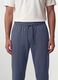 Grey cotton-blend joggers, regular fit_3