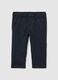Boys' regular fit blue micro-check trousers_0