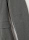 Grey slim fit blazer with lapel and button_5