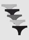 5er-Pack schwarze Slips aus Stretchmaterial_4