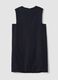 Blue sleeveless wool-blend dress, regular fit_6
