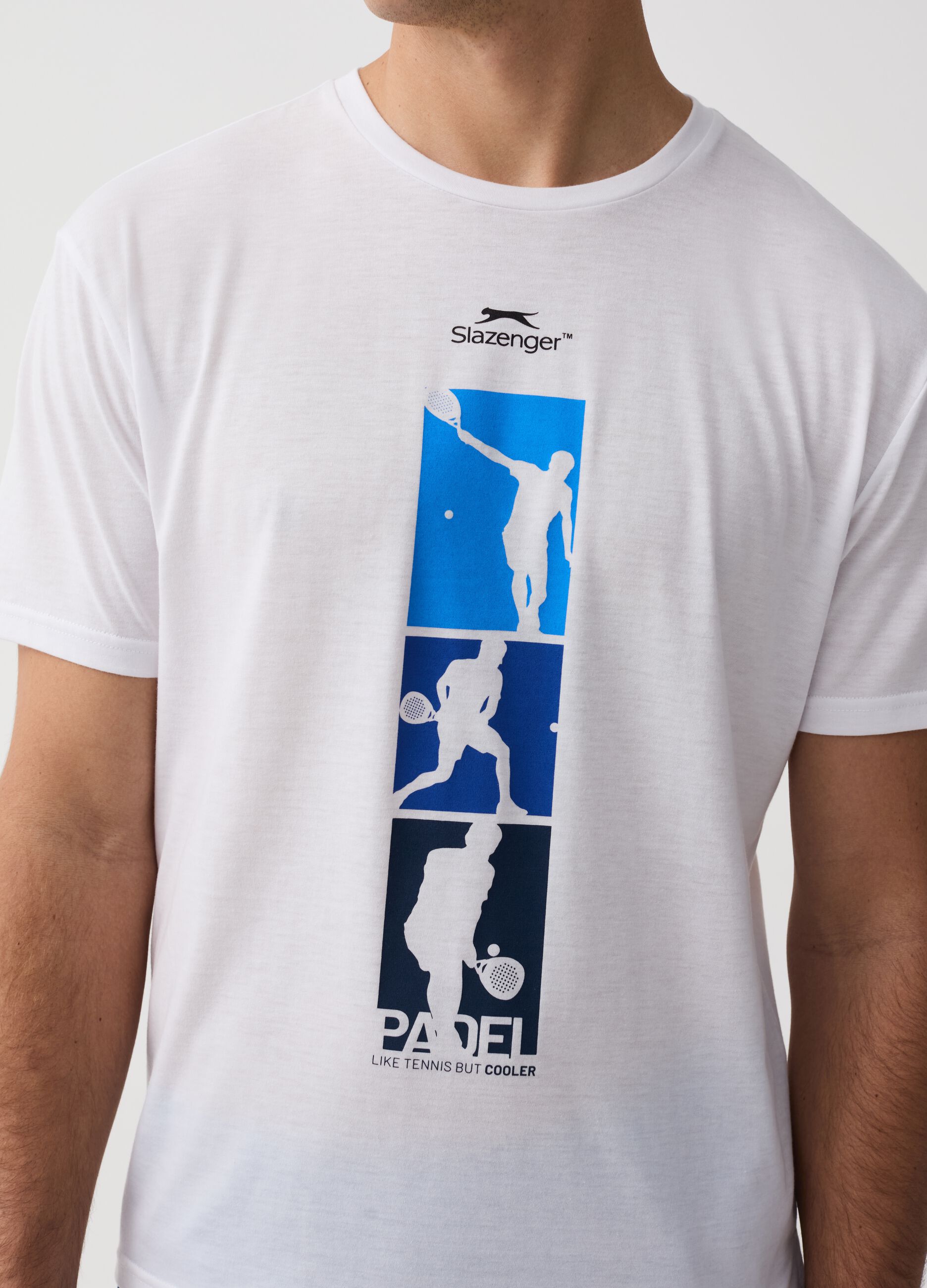 Slazenger tennis T-shirt with padel print
