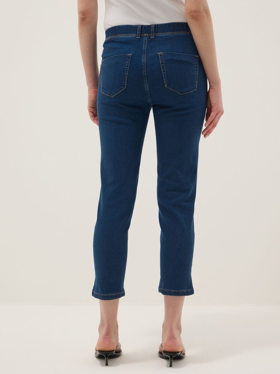 Blaue skinny fit Stretch-Denim-Mischung Jeans_2