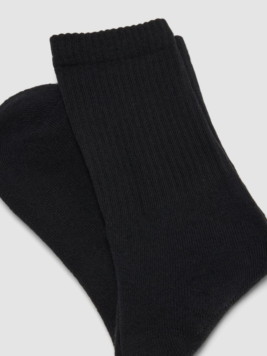 3er-Pack schwarze Sportsocken aus elastischer Baumwolle_1
