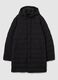 Black regular fit parka jacket with zip_4