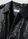 Giacca nera in misto cotone con zip regular fit_1