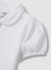 Polo blanc fille en pur coton coupe regular_2