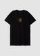 Schwarzes T-Shirt aus reiner Baumwolle mit Los Angeles FC Print_4