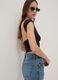 Schwarzes Top aus Stretchmaterial_0