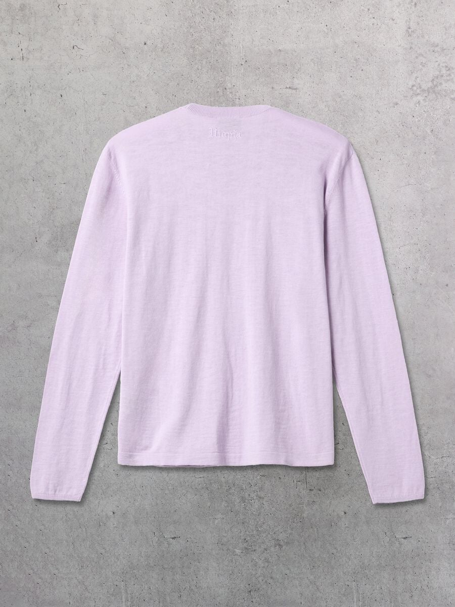 Pastel Lilac Knit Long-Sleeve T-Shirt_6