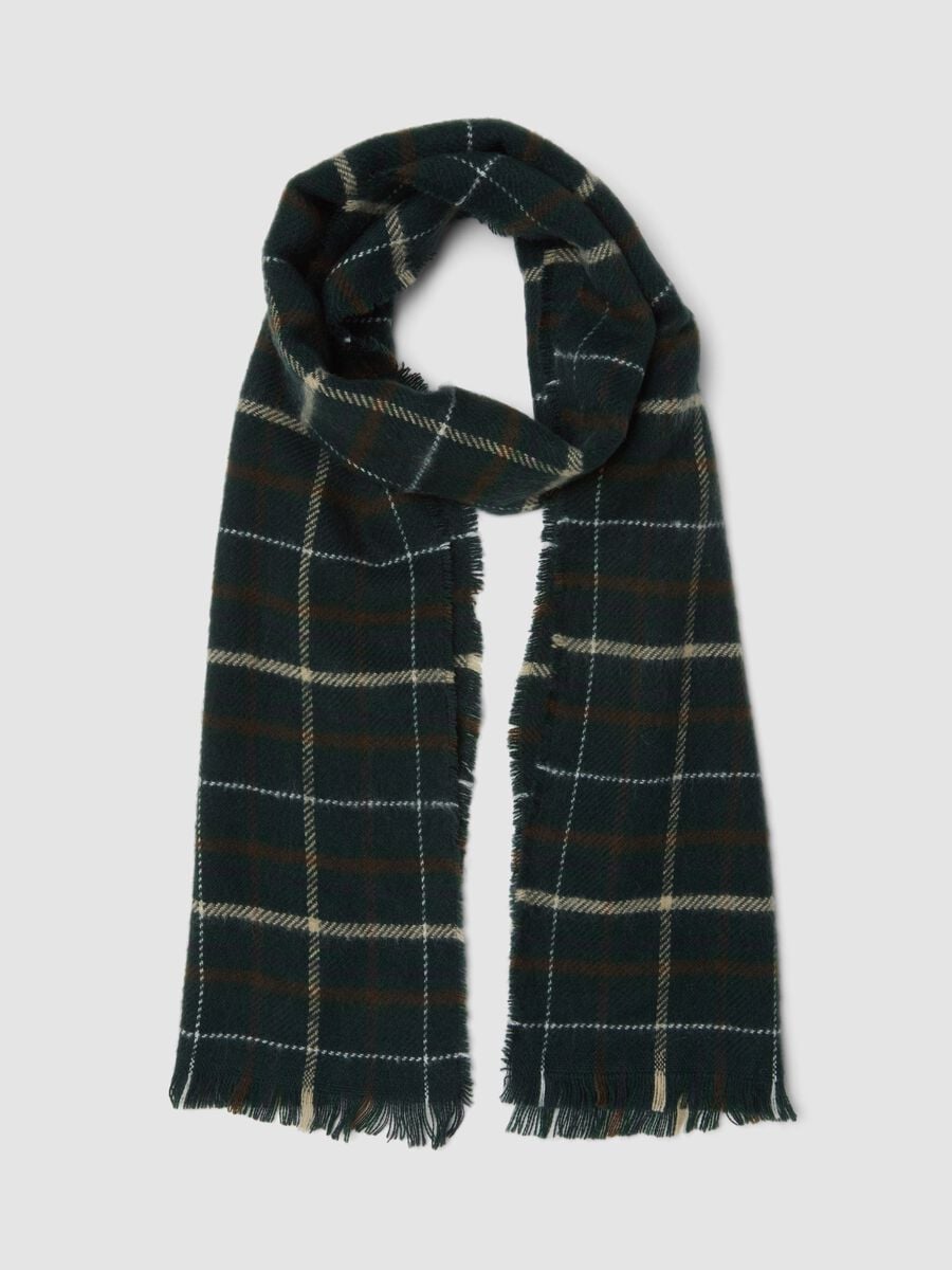 Multicolour checked scarf_0