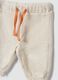 Completo beige in misto cotone organico con felpa e pantaloni_2