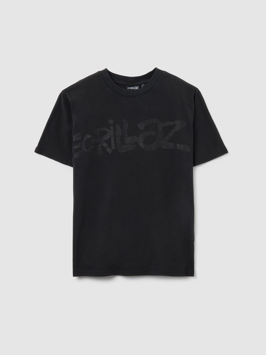 Boy's black pure cotton oversized T-shirt_3