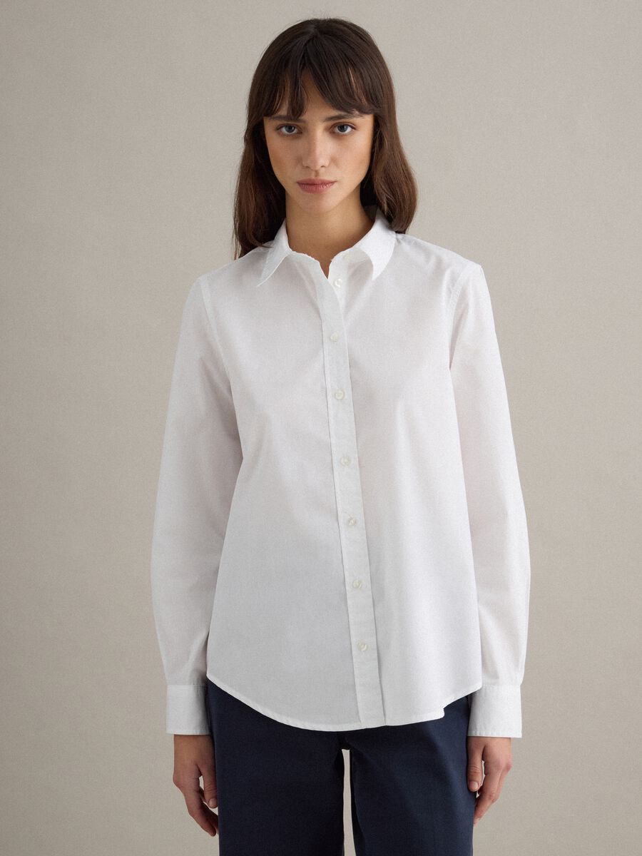 White pure cotton shirt regular fit_2