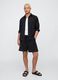 Cotton and linen blend shorts_0