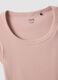 Fitted short-sleeve stretch cotton pink t-shirt_5