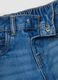 Cal&ccedil;as de ganga azul em algod&atilde;o puro wide leg com estampado Lilo & Stitch para menina_2