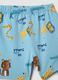 Pijama de beb&eacute; azul-claro em puro algod&atilde;o, corte regular, com animais_3