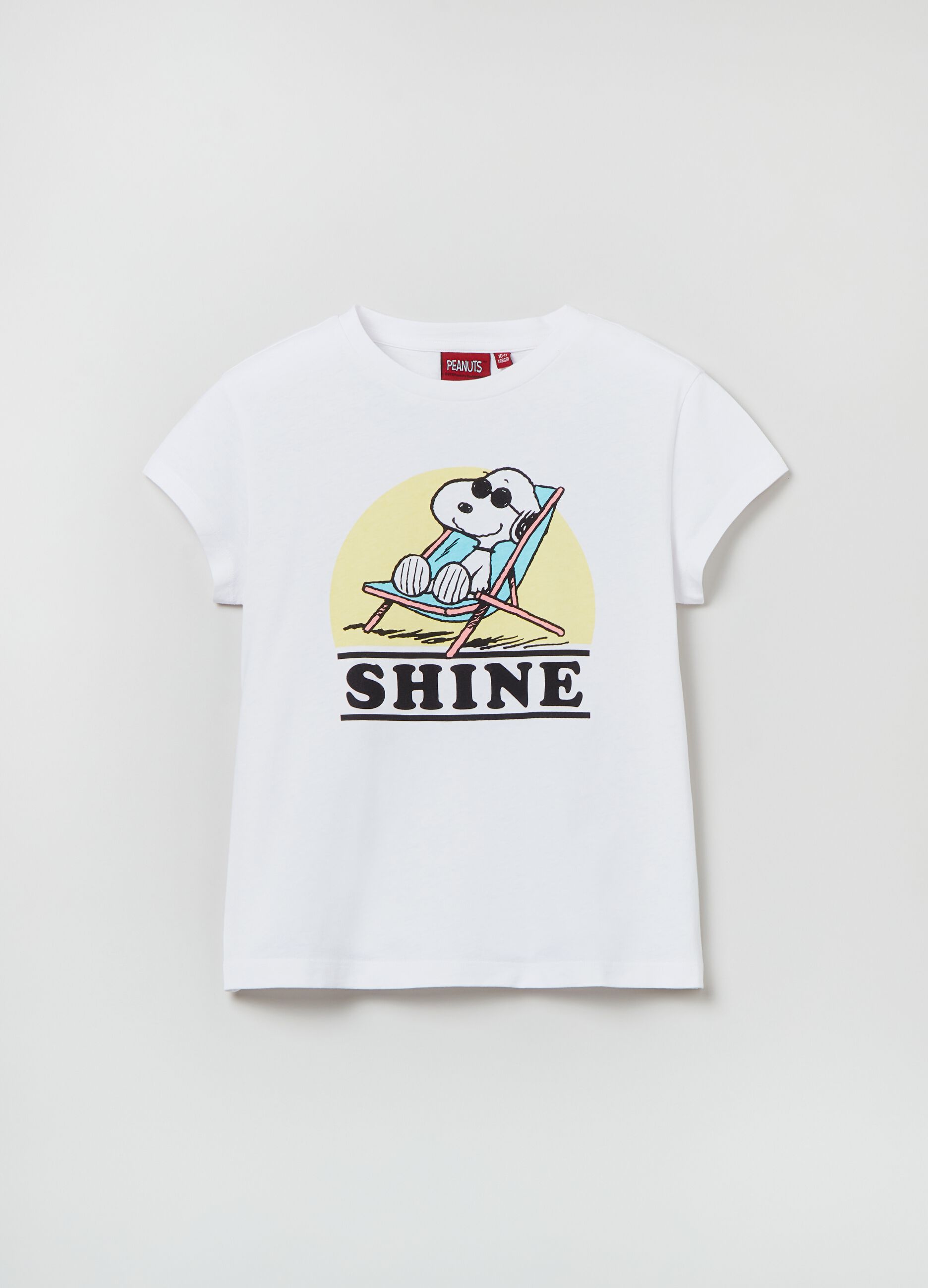 Camiseta de algodón con estampado de Snoopy
