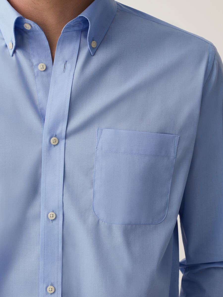 Regular-fit easy-iron shirt with pocket_3