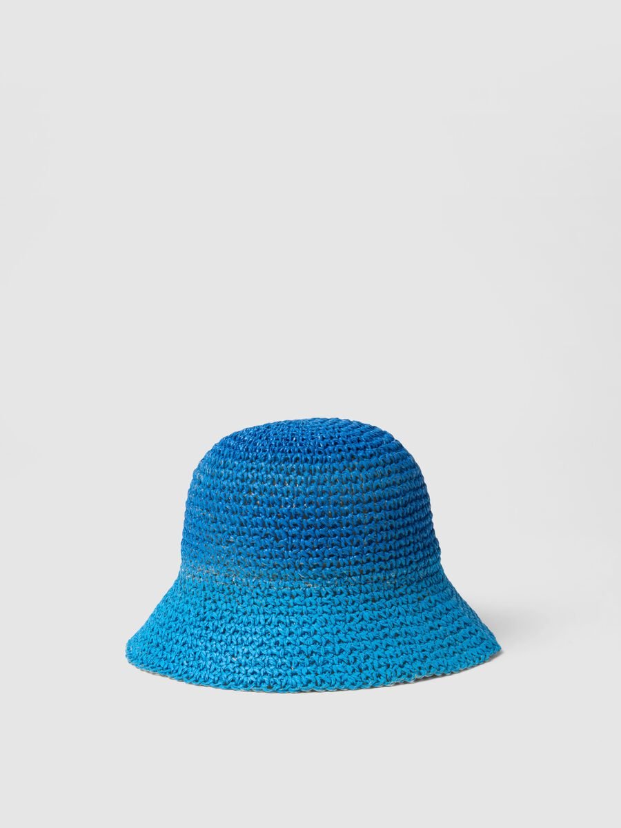 Multicolour paper fabric hat for girls_0