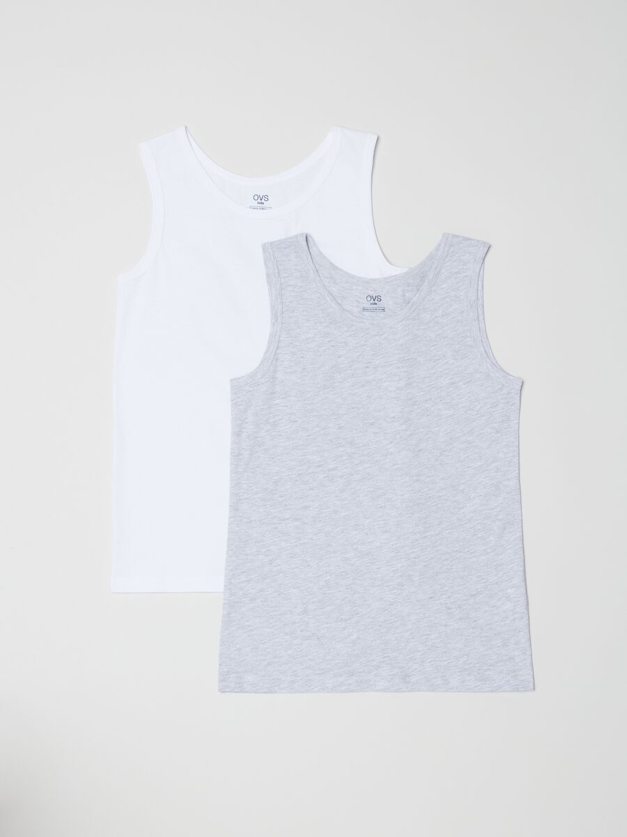 Two-pack vests with round neck_0