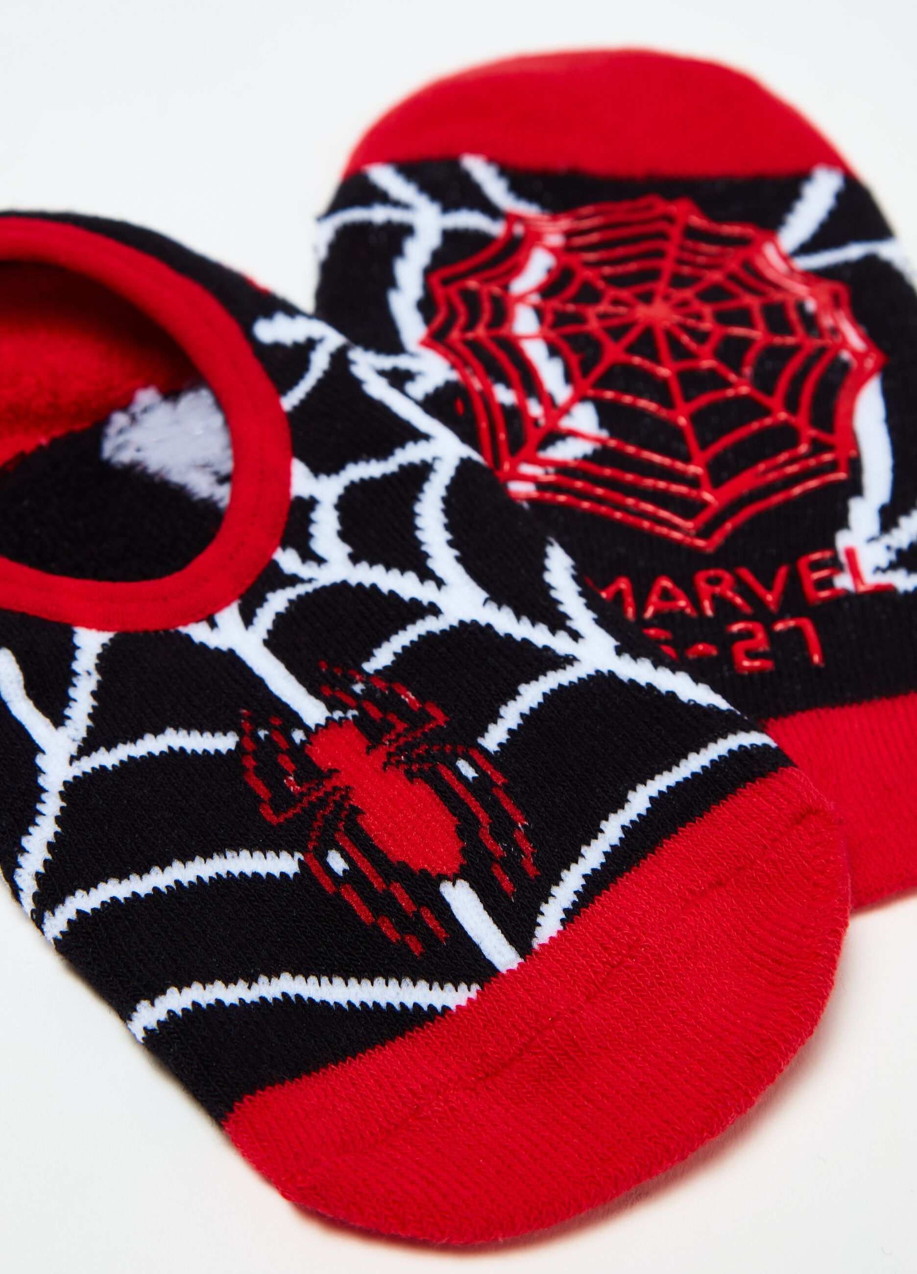Two-pair pack Spider-Man slipper socks