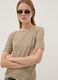 Wei&szlig;es, gestreiftes T-Shirt aus elastischer Viskose_2