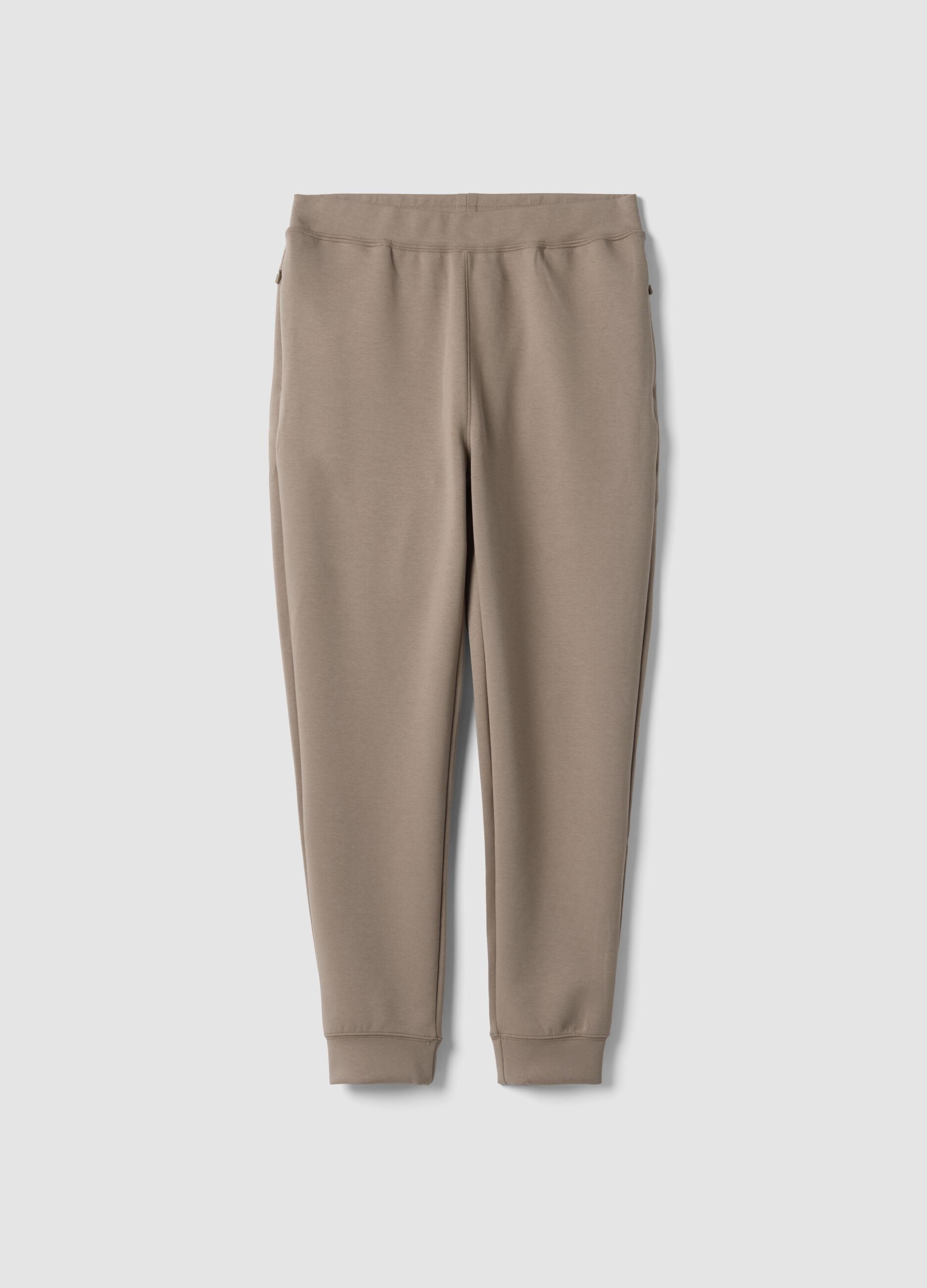 Grey regular-fit joggers in stretch Easy Dry fabric