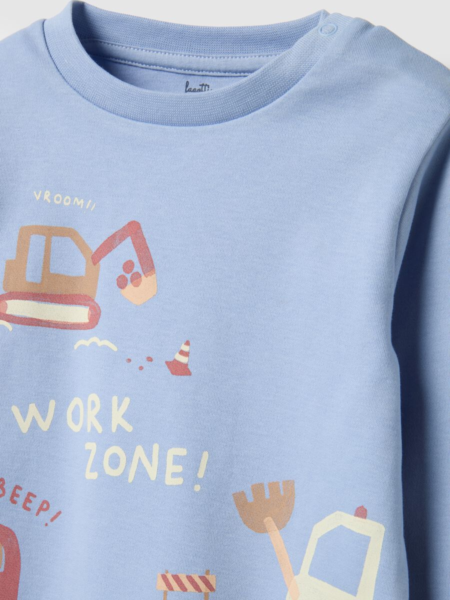 Multicolour pure cotton regular fit baby pyjamas with print_2