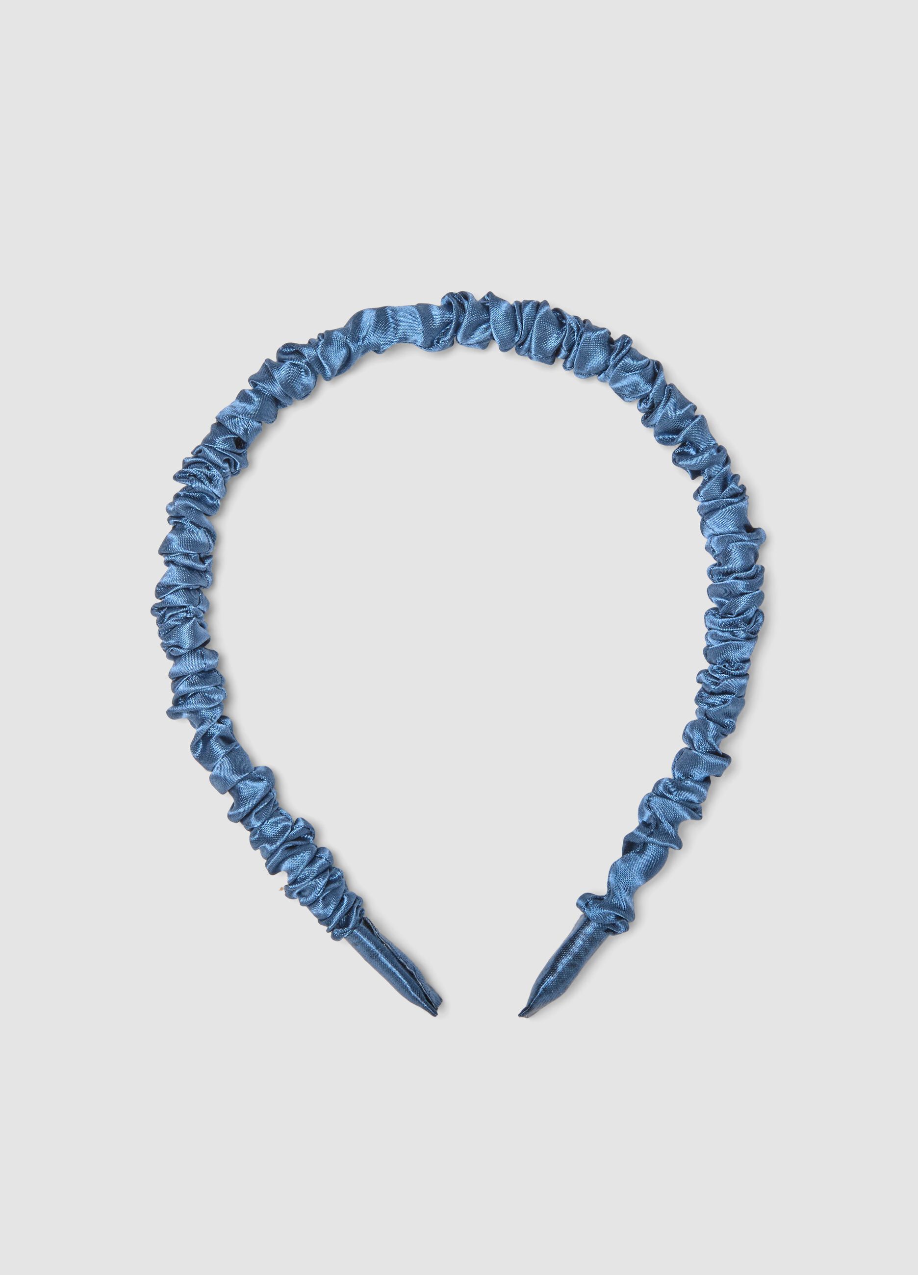 SINCERELY HAIR Bandolete de cetim azul