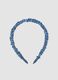 SINCERELY HAIR Bandolete de cetim azul_0