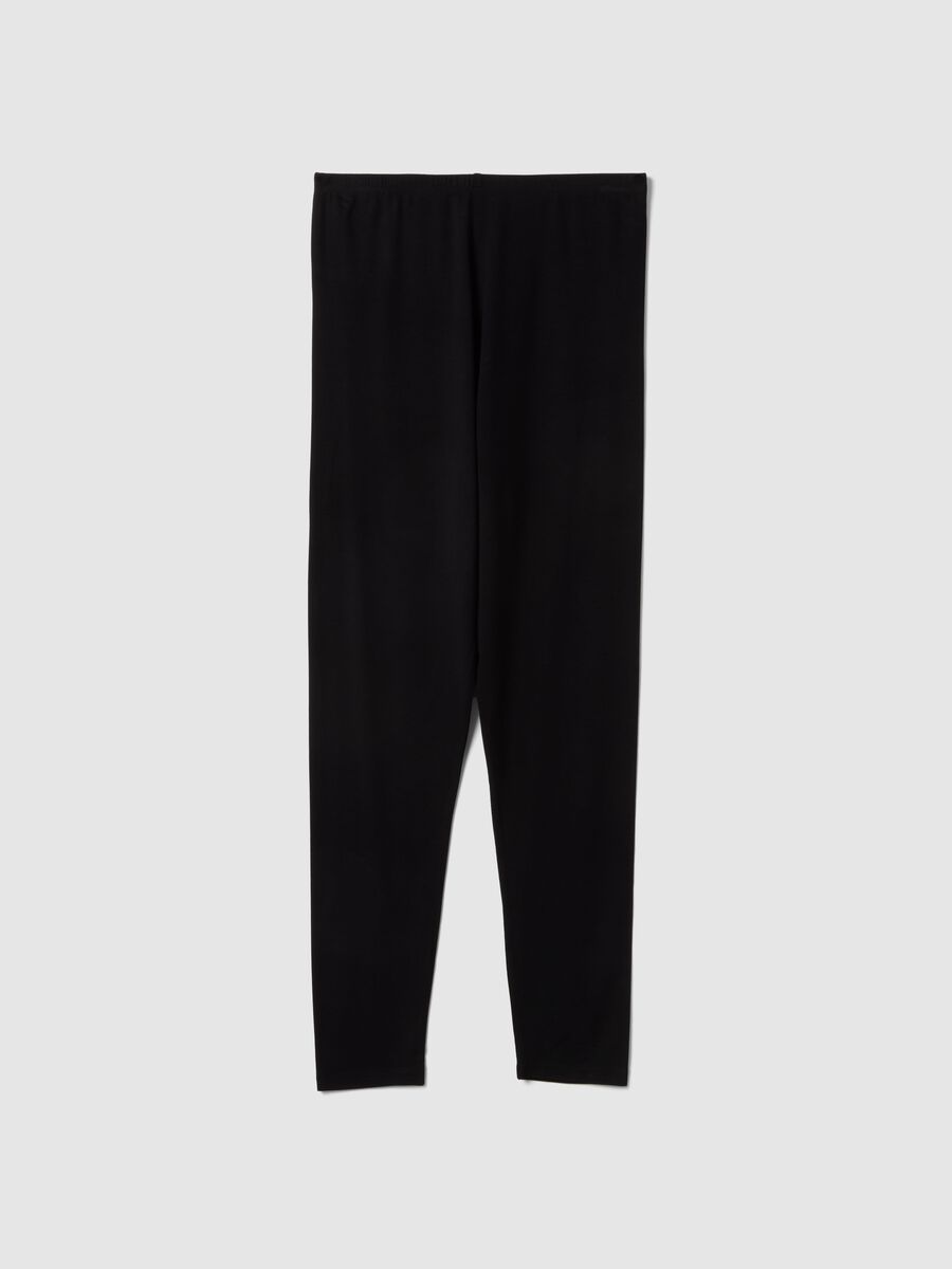 Leggings premaman neri skinny fit in viscosa elasticizzata_4