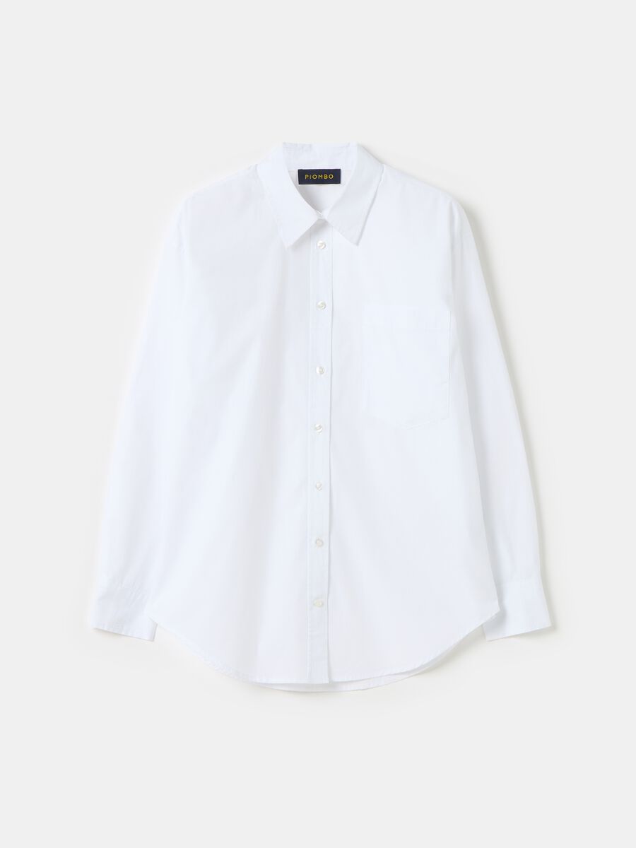 Oversized shirt in cotton with pocket_3