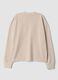 Beiger Pullover aus Viskosemischung mit Rundhalsausschnitt, Regular Fit_2