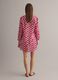 Roter Kaftan aus reiner Baumwolle mit Blumenprint_2