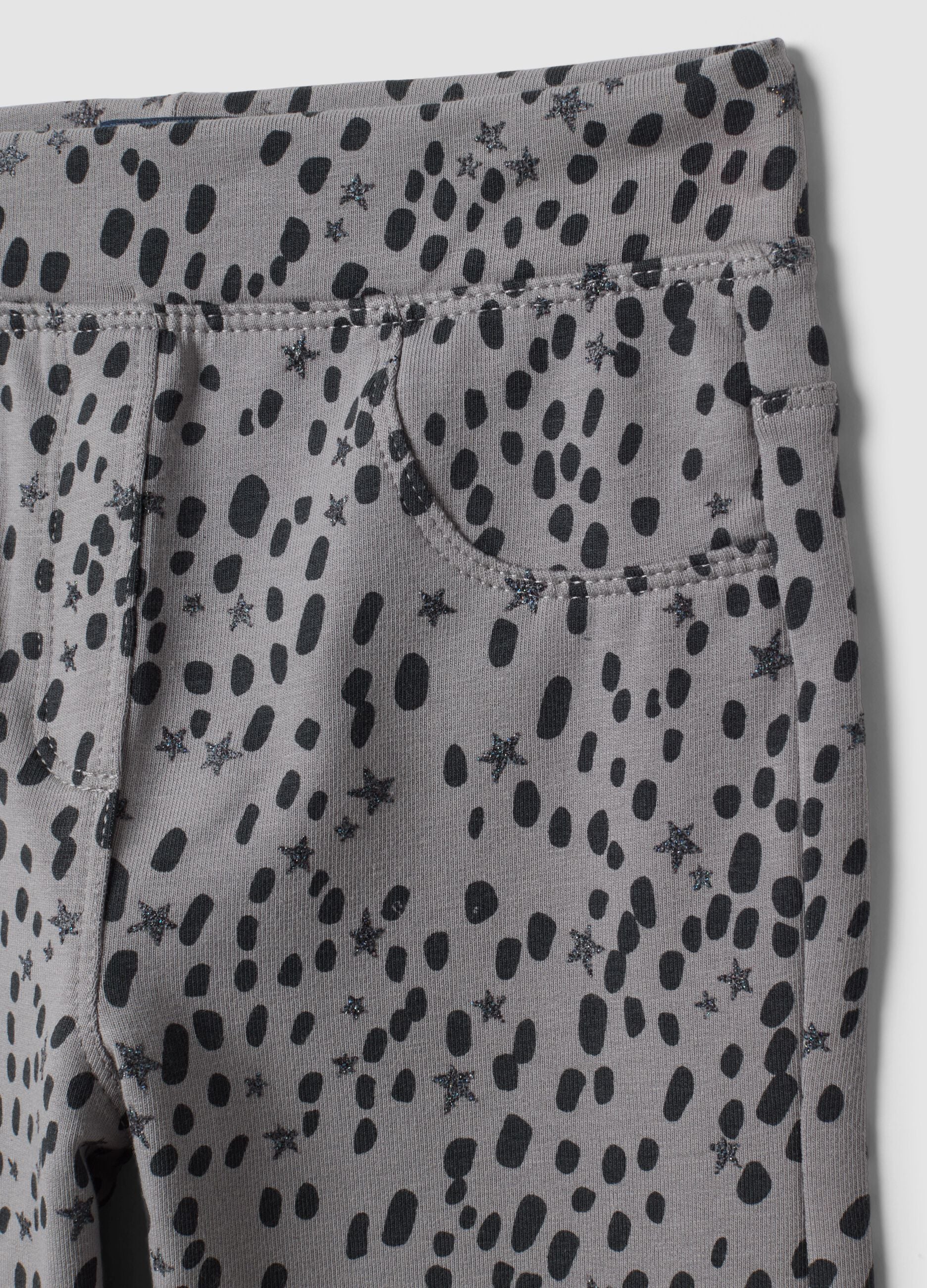 Grey skinny stretch organic cotton treggings for girls