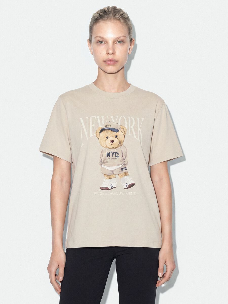 &Mu;&pi;&epsilon;&zeta; T-shirt relaxed &gamma;&rho;&alpha;&mu;&mu;ή&sigmaf; &alpha;&pi;ό 100% &beta;&alpha;&mu;&beta;ά&kappa;&iota; &mu;&epsilon; &tau;ύ&pi;&omega;&mu;&alpha; teddy_0