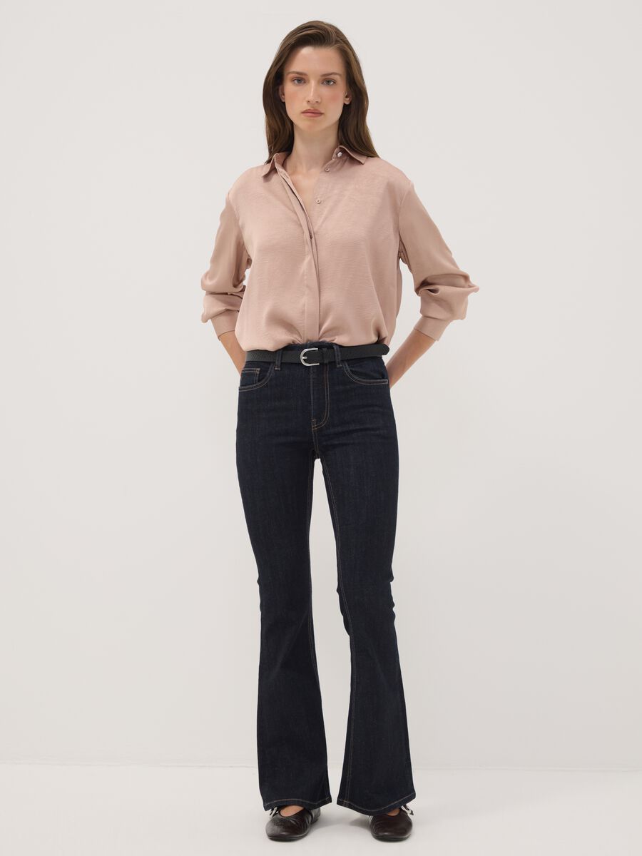Camicia rosa regular fit con colletto classico_2