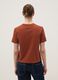 Red short-sleeved pure cotton T-shirt, regular fit_3