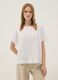 White pure-cotton blouse with ruffle trim_2