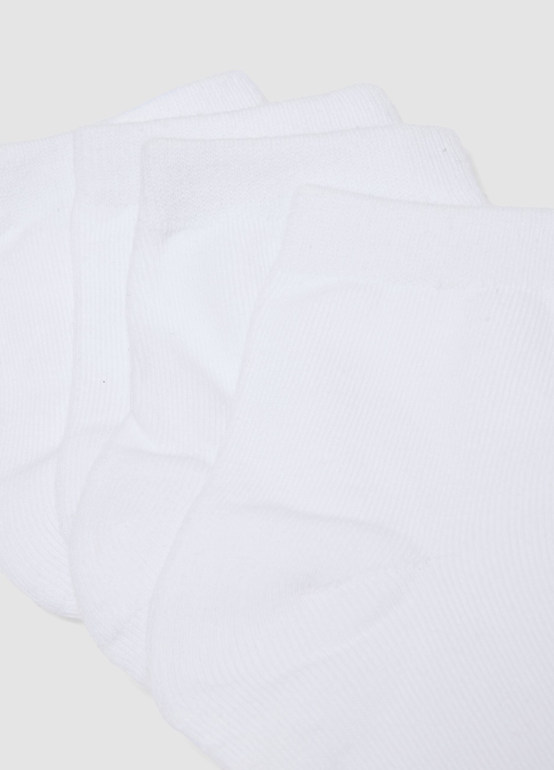 3er-Pack wei&szlig;e Sportsocken in Kn&ouml;chelh&ouml;he aus Bio-Baumwolle