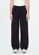 Black cotton-blend baggy-fit jogger trousers_2