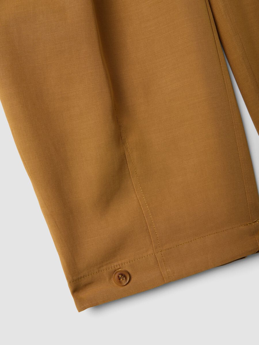 Braune Slouchy-Fit-Hose aus Lyocell-Baumwoll-Mix_5