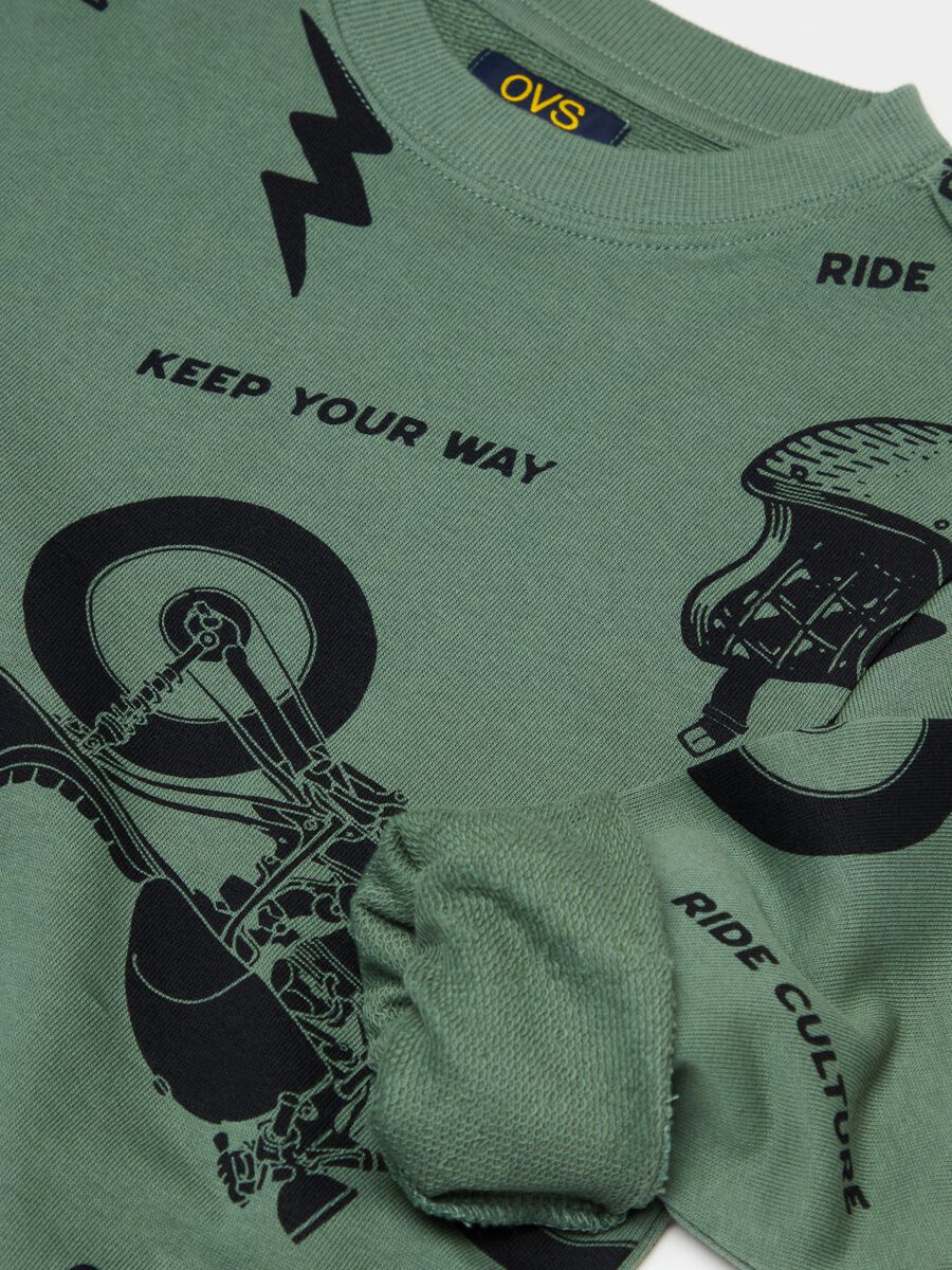Sweatshirt with all-over motorbikes print_2