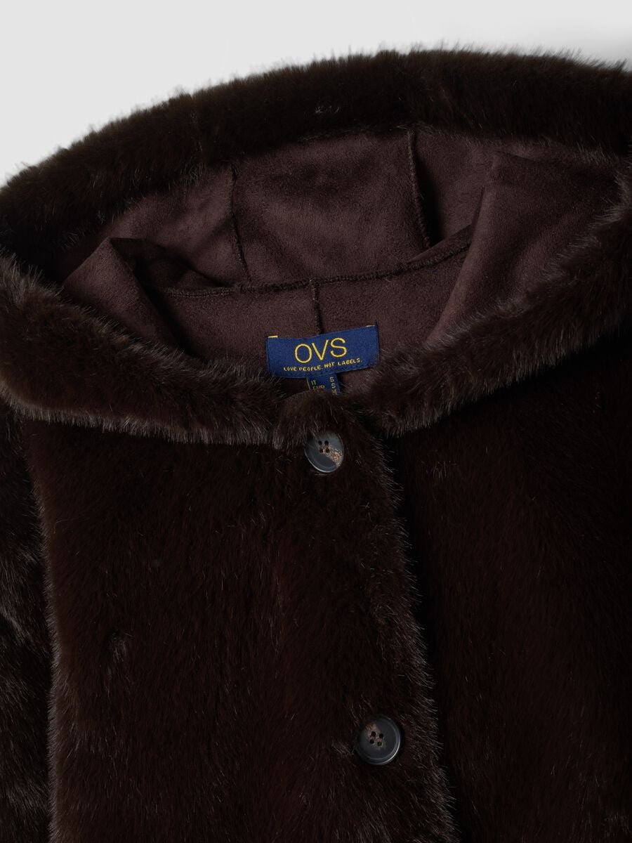 Brown regular-fit hooded jacket_5
