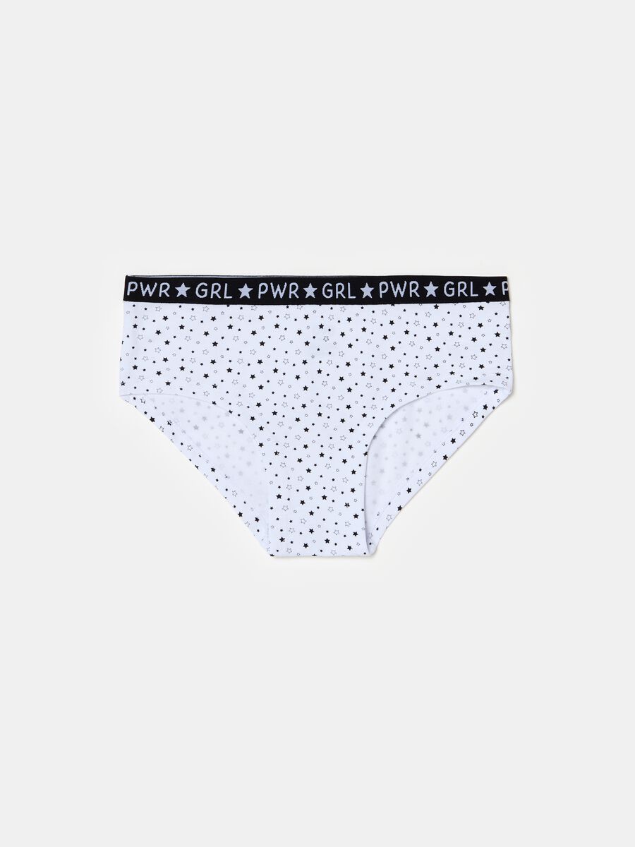 Organic cotton French knickers with print_0