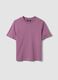Camiseta de algod&oacute;n puro violeta ajuste relajado_4