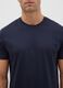 Blue pure cotton regular fit t-shirt_1